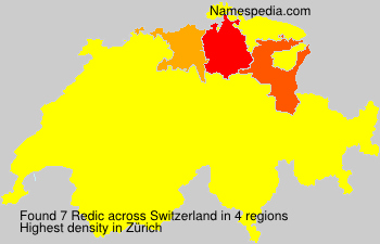 Surname Redic in Switzerland Surname Redic in Switzerland