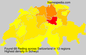 Surname Reding in Switzerland Surname Reding in Switzerland
