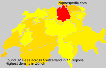 Surname Rees in Switzerland Surname Rees in Switzerland