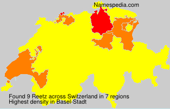 Surname Reetz in Switzerland Surname Reetz in Switzerland