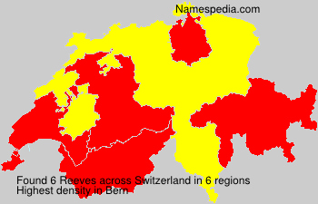 Surname Reeves in Switzerland Surname Reeves in Switzerland