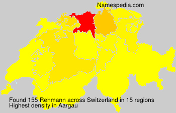 Surname Rehmann in Switzerland Surname Rehmann in Switzerland