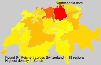 Surname Reichert in Switzerland Surname Reichert in Switzerland