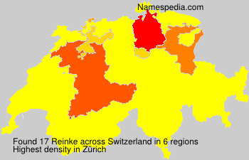 Surname Reinke in Switzerland Surname Reinke in Switzerland