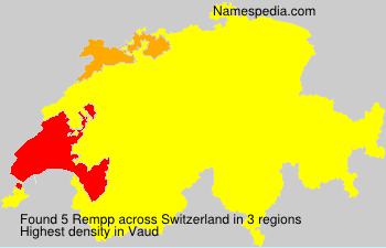 Surname Rempp in Switzerland Surname Rempp in Switzerland