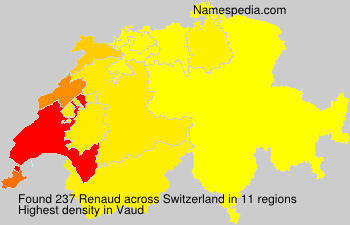 Surname Renaud in Switzerland