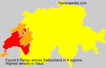 Surname Renou in Switzerland