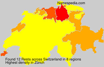 Surname Resta in Switzerland Surname Resta in Switzerland