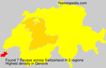 Surname Reusse in Switzerland Surname Reusse in Switzerland