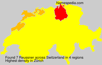 Surname Reussner in Switzerland Surname Reussner in Switzerland