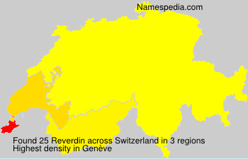 Surname Reverdin in Switzerland Surname Reverdin in Switzerland