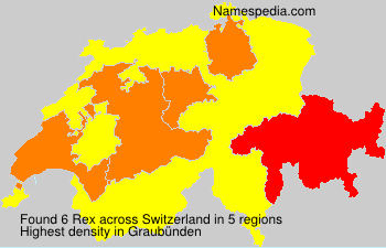 Surname Rex in Switzerland Surname Rex in Switzerland