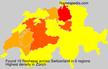 Surname Rexhepaj in Switzerland Surname Rexhepaj in Switzerland