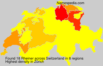 Surname Rheiner in Switzerland