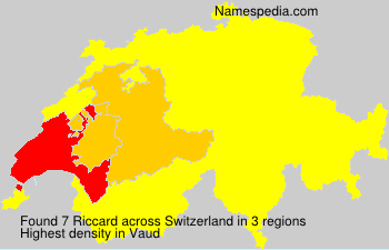 Surname Riccard in Switzerland Surname Riccard in Switzerland