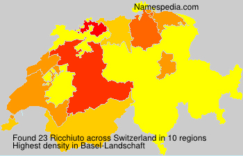 Surname Ricchiuto in Switzerland Surname Ricchiuto in Switzerland