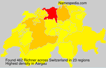 Surname Richner in Switzerland Surname Richner in Switzerland