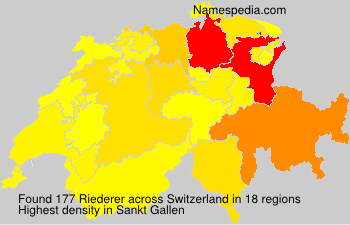 Surname Riederer in Switzerland Surname Riederer in Switzerland