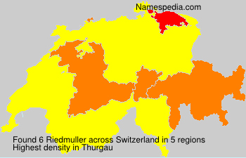 Surname Riedmuller in Switzerland Surname Riedmuller in Switzerland