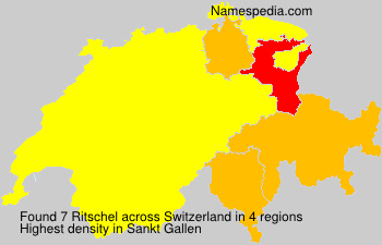 Surname Ritschel in Switzerland