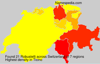 Surname Robustelli in Switzerland Surname Robustelli in Switzerland