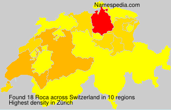 Surname Roca in Switzerland Surname Roca in Switzerland