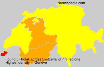 Surname Rodrik in Switzerland Surname Rodrik in Switzerland