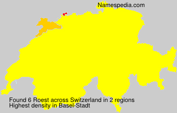 Surname Roest in Switzerland Surname Roest in Switzerland