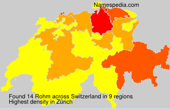 Surname Rohm in Switzerland Surname Rohm in Switzerland