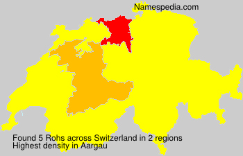 Surname Rohs in Switzerland Surname Rohs in Switzerland