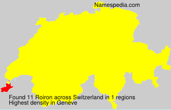 Surname Roiron in Switzerland Surname Roiron in Switzerland