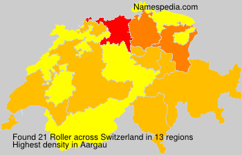 Surname Roller in Switzerland Surname Roller in Switzerland