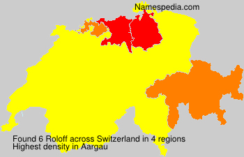 Surname Roloff in Switzerland Surname Roloff in Switzerland