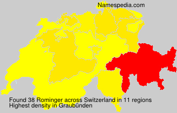 Surname Rominger in Switzerland Surname Rominger in Switzerland