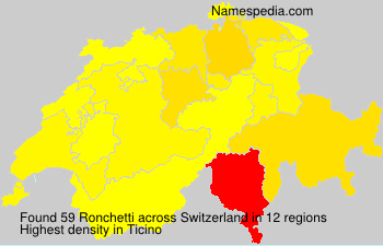 Surname Ronchetti in Switzerland Surname Ronchetti in Switzerland