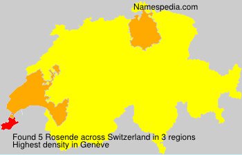 Surname Rosende in Switzerland Surname Rosende in Switzerland
