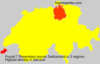 Surname Rosenstein in Switzerland Surname Rosenstein in Switzerland
