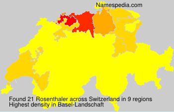 Surname Rosenthaler in Switzerland Surname Rosenthaler in Switzerland