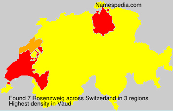 Surname Rosenzweig in Switzerland Surname Rosenzweig in Switzerland