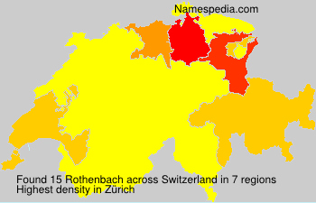 Surname Rothenbach in Switzerland Surname Rothenbach in Switzerland