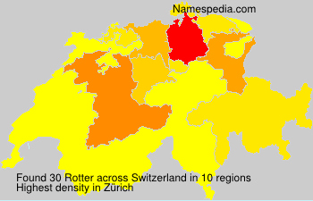 Surname Rotter in Switzerland Surname Rotter in Switzerland