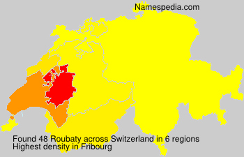 Surname Roubaty in Switzerland Surname Roubaty in Switzerland