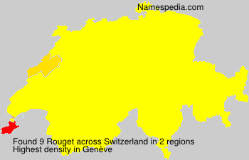Surname Rouget in Switzerland Surname Rouget in Switzerland