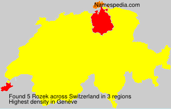 Surname Rozek in Switzerland Surname Rozek in Switzerland