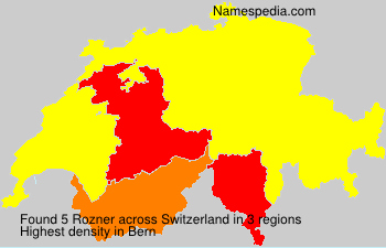 Surname Rozner in Switzerland Surname Rozner in Switzerland