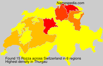Surname Rozza in Switzerland Surname Rozza in Switzerland