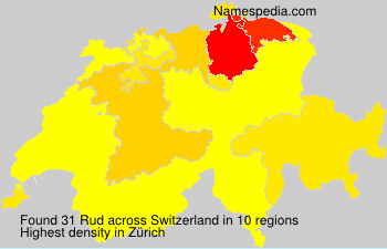 Surname Rud in Switzerland Surname Rud in Switzerland