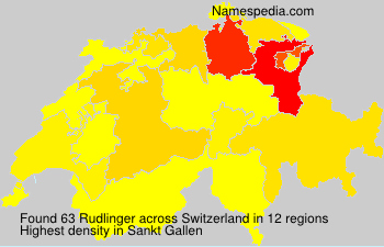 Surname Rudlinger in Switzerland Surname Rudlinger in Switzerland