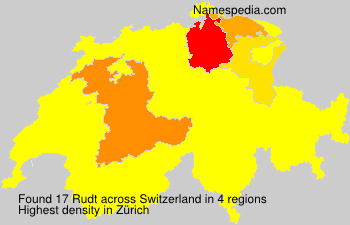 Surname Rudt in Switzerland Surname Rudt in Switzerland