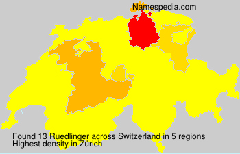 Surname Ruedlinger in Switzerland Surname Ruedlinger in Switzerland